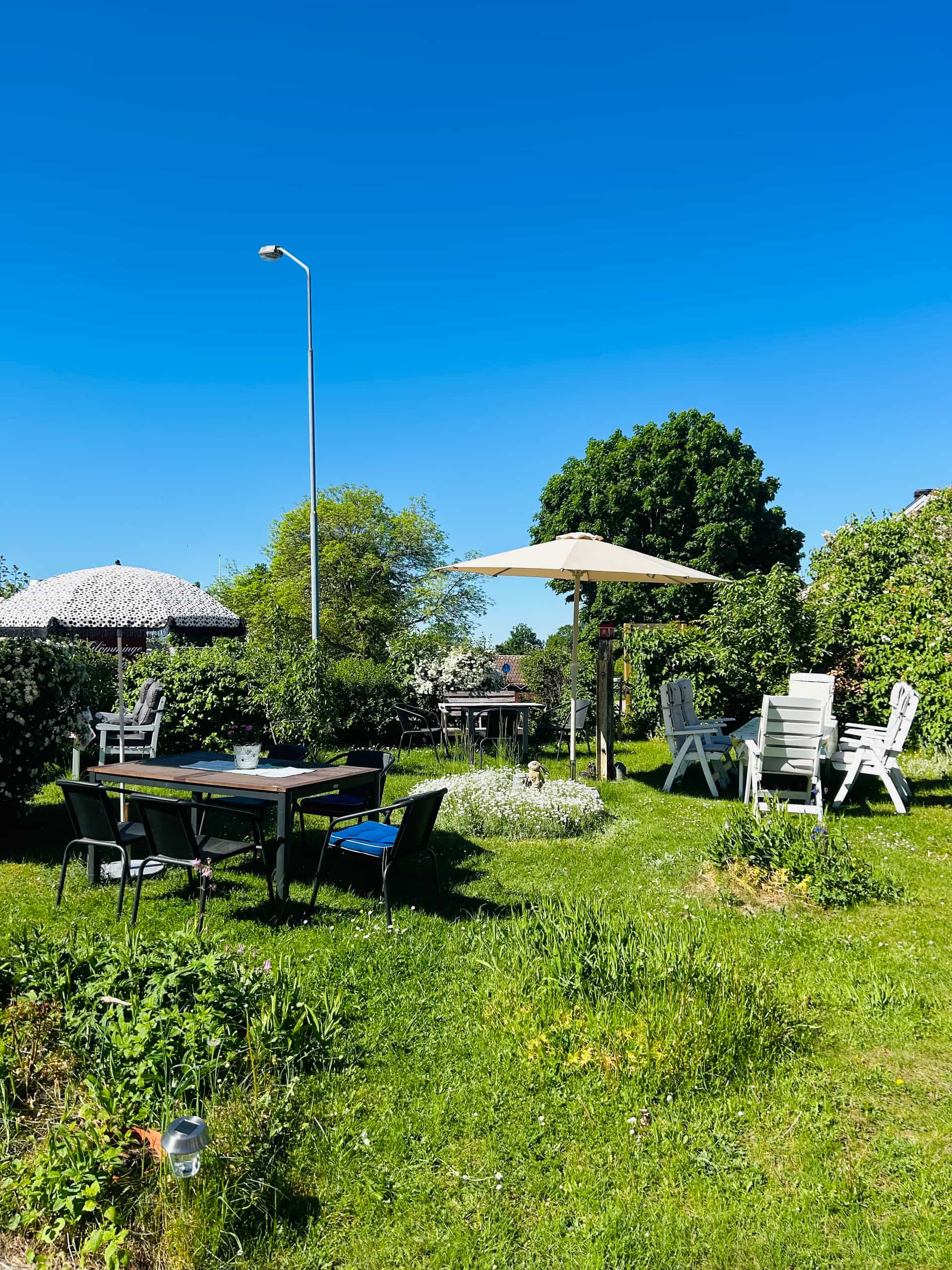 Uteplats i trädgården